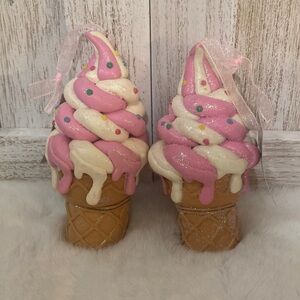 Hobby Lobby 2017 Ice Cream Cone Christmas Ornaments